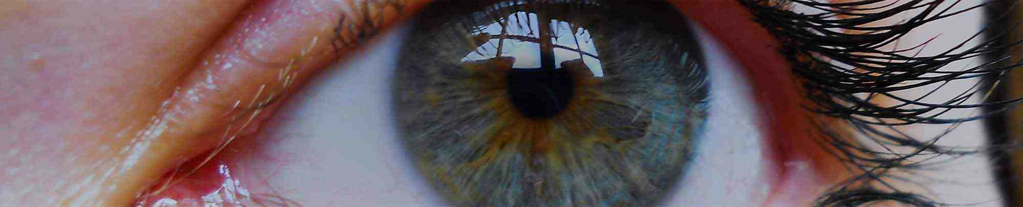 Zbliżenie na błękitne kobiece oko